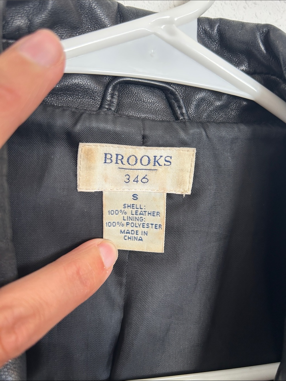 Y2K Brooks Brothers Black Leather Button-Up Jacket - Picture 2 of 9